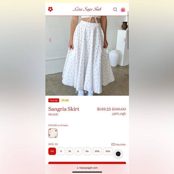 Lisa Says Gah Sangria Skirt - Picture 2 of 14